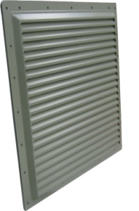 extruded, machined louver