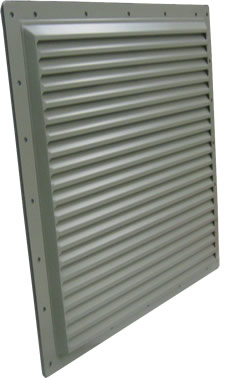 ACC2 extruded, machined louver